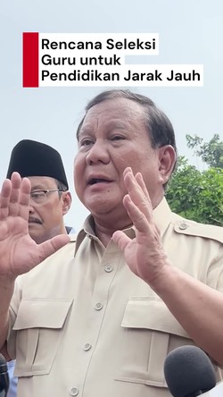 Video: Prabowo Akan Seleksi Guru Terbaik untuk Pendidikan Jarak Jauh