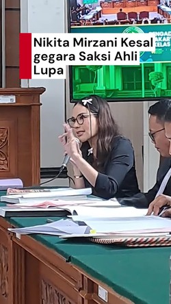 Video: Momen Nikita Mirzani Cecar Saksi Ahli di Sidang TPPU