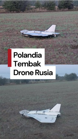 Video: Wujud Drone yang Ditembak Jatuh di Wilayah Polandia 