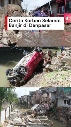 Video: Cerita Menegangkan Warga Denpasar saat Rumahnya Diterjang Banjir