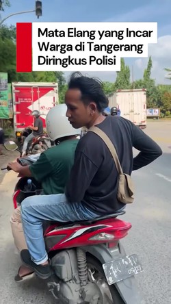 Video Viral Mata Elang Cegat Warga di Tangerang, Polisi Pun Bertindak