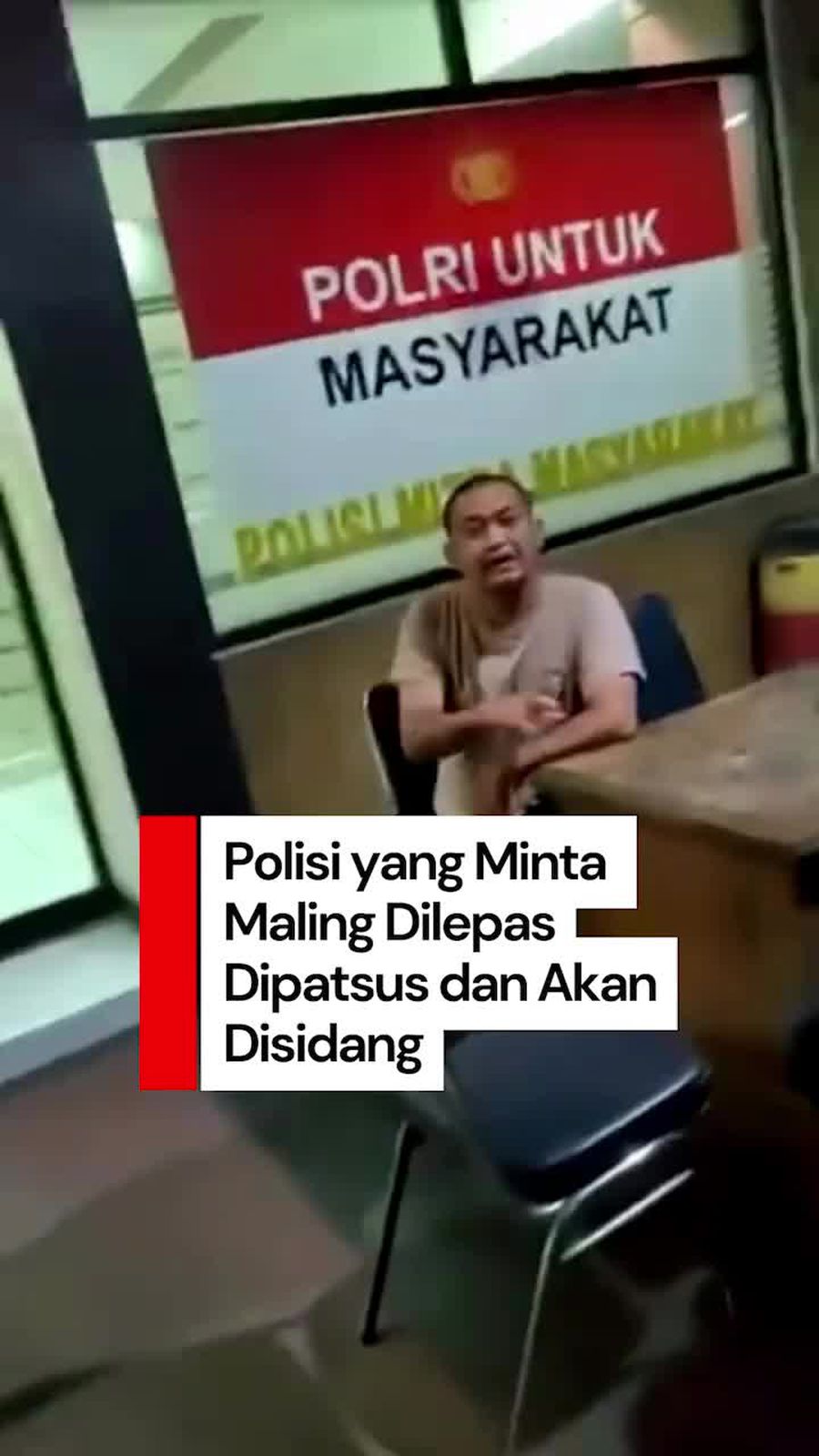 Video: Polisi Viral yang Minta Maling Dilepas di Cikarang Dipatsuskan