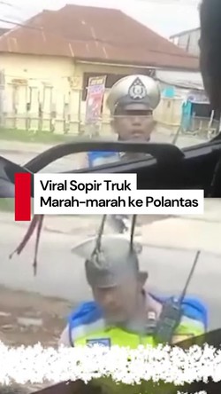 Video Kronologi Viral Sopir Truk Marah-marah ke Polisi di Palembang