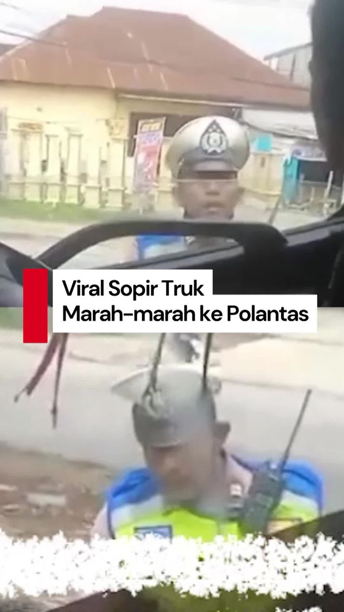 Video Kronologi Viral Sopir Truk Marah-marah ke Polisi di Palembang