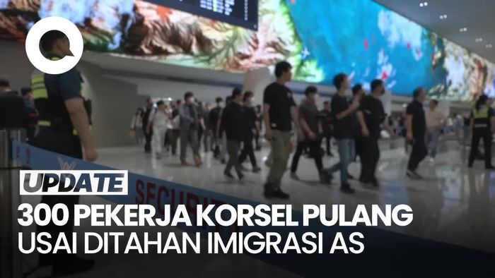 Video: 300 Pekerja Korsel Dipulangkan Usai Ditahan Imigrasi AS