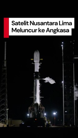 Video: Detik-detik Satelit Nusantara Lima Meluncur ke Angkasa