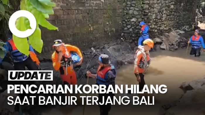 Video: Momen Tim SAR Sisir Korban Banjir Bali yang Masih Hilang