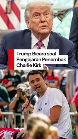 Video: Trump Berharap Sniper yang Membunuh Charlie Kirk Ditemukan