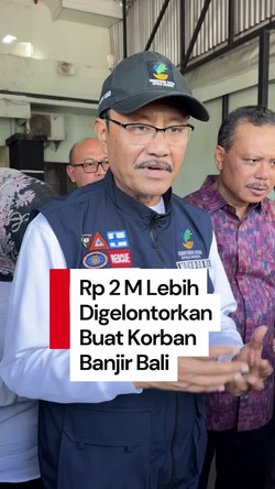 Video: Kemensos Beri Santunan Rp 15 Juta untuk Korban Meninggal Banjir Bali