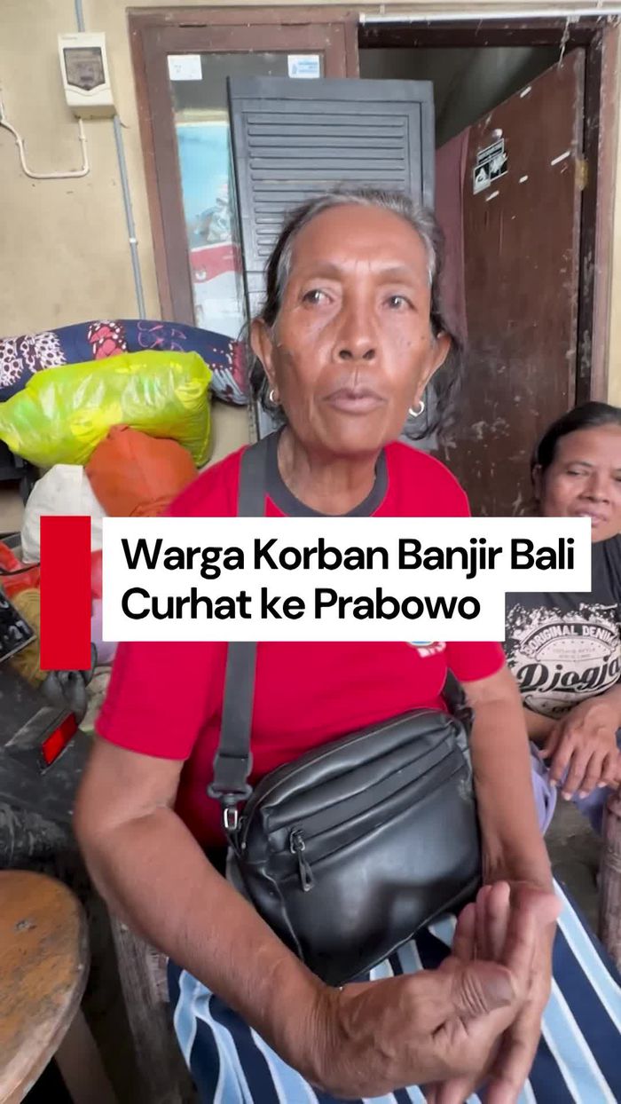 Video Curhat Warga Korban Banjir Bali ke Prabowo: Sakit-Modal Usaha Habis