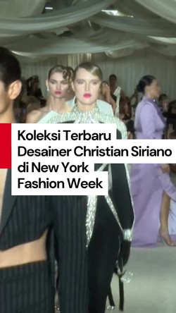 Video Christian Siriano Hidupkan Hollywood Klasik-Marlene Dietrich di NYFW