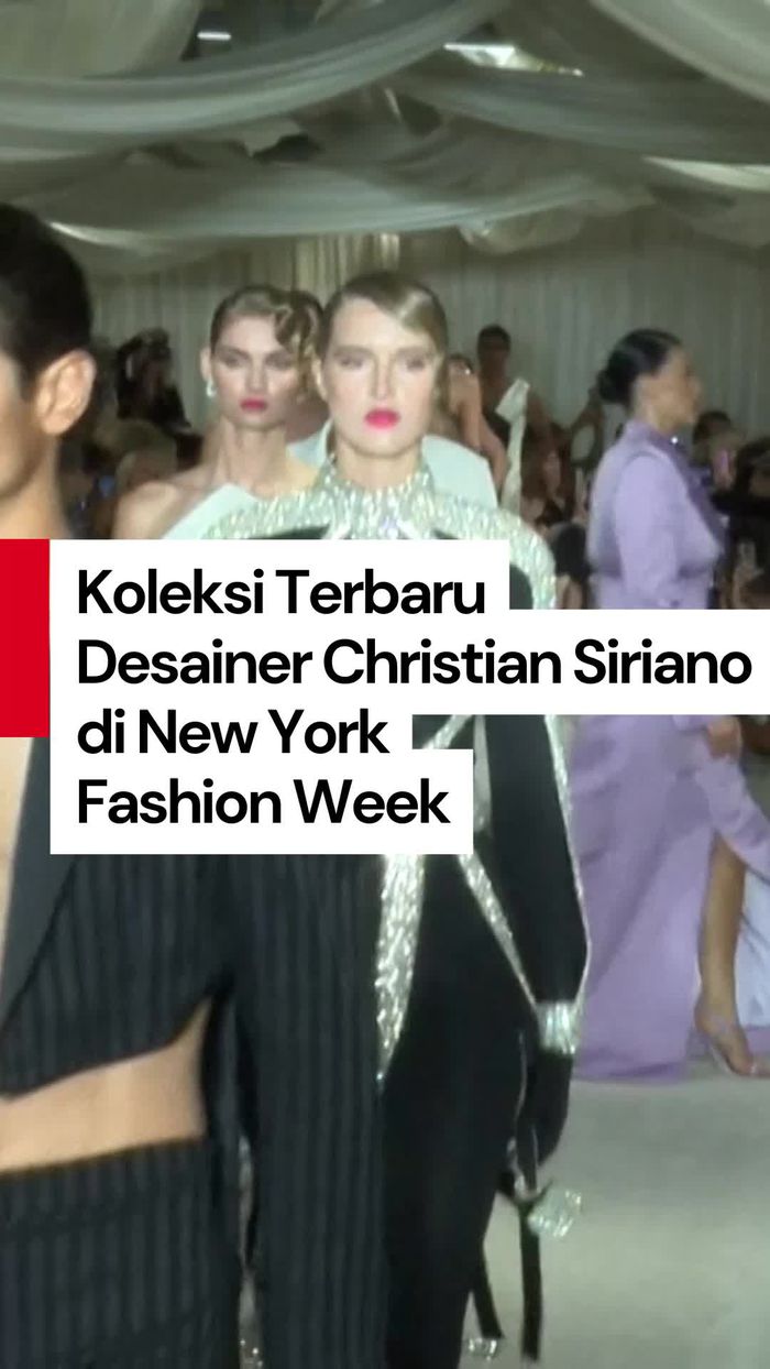 Video Christian Siriano Hidupkan Hollywood Klasik-Marlene Dietrich di NYFW