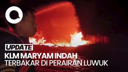 Video: KLM Maryam Indah Terbakar di Perairan Luwuk, 1 Orang Tewas-2 Hilang