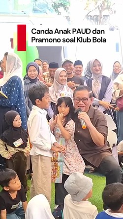 Video: Momen Lucu Anak PAUD Ngaku Suka Persib saat Ditanya Pramono