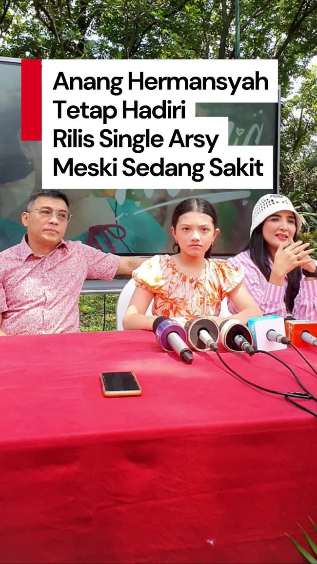 Video: Alami Gejala Tifus, Anang Hermansyah Tetap Hadiri Rilis Single Arsy