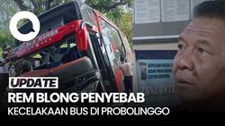 Video Kecelakaan Bus di Probolinggo gegara Rem Blong, Ini Pengakuan Sopir