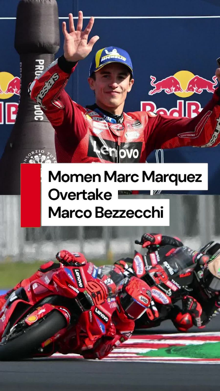 Video: Momen Marc Marquez Kalahkan Bezzecchi di San Marino