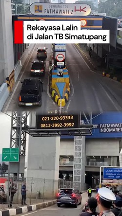 Video Pantauan Rekayasa Lalin Atasi Kemacetan di Jalan TB Simatupang