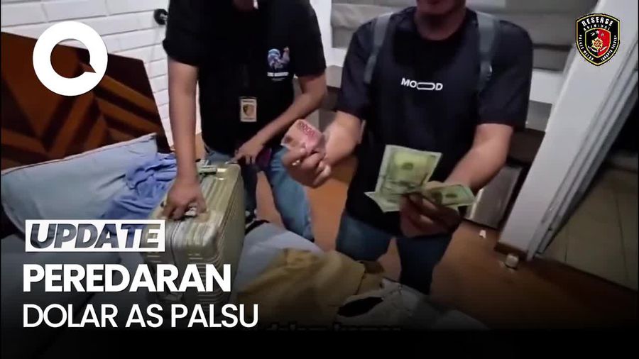 Video: Momen Polisi Gerebek Gudang Dolar AS Palsu di Kalibata