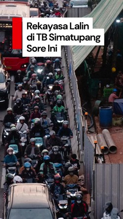 Video: Sore Ini Akan Ada Rekayasa Lalin di TB Simatupang Demi Urai Macet