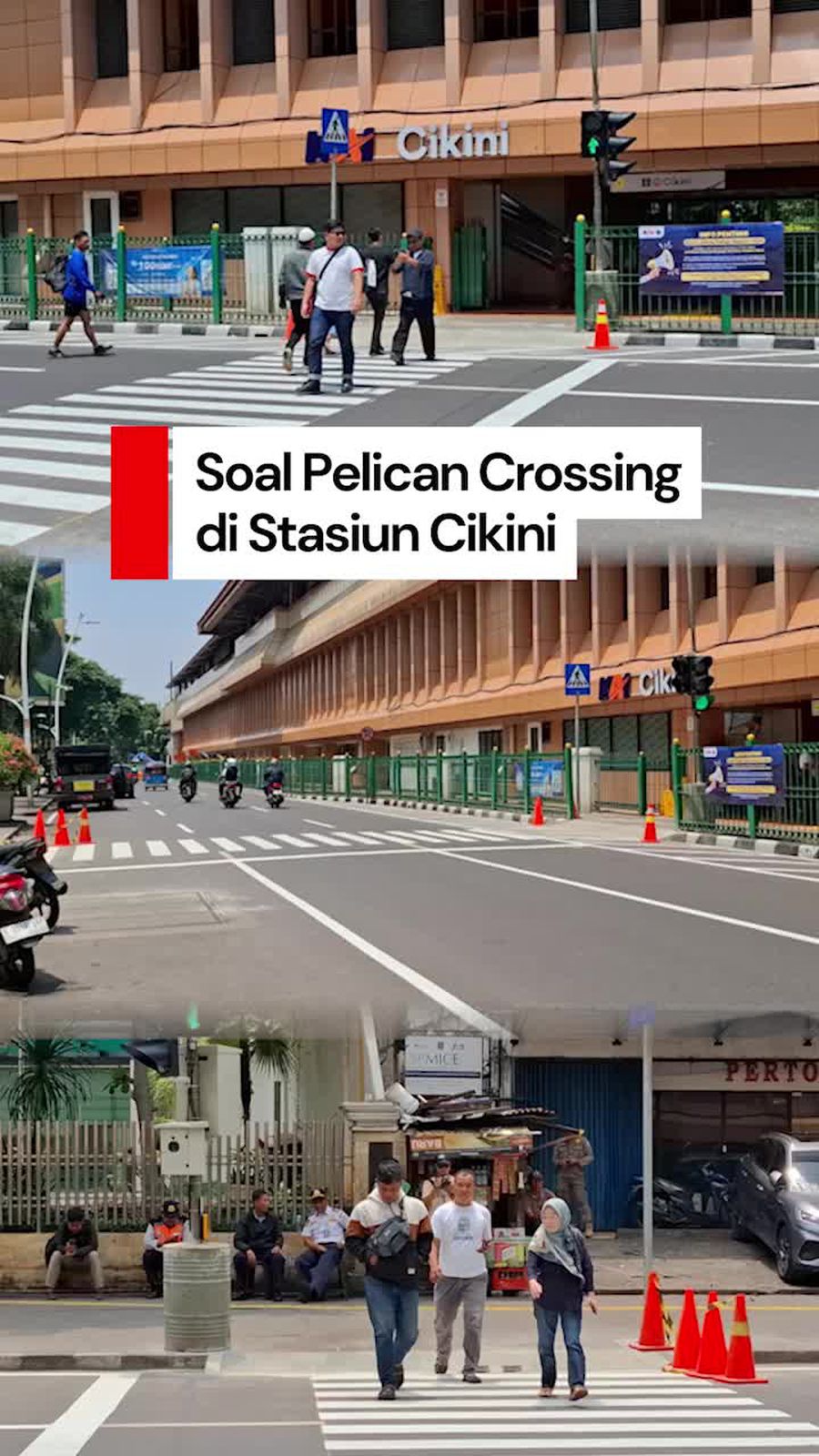 Video: Kata Warga Soal Pelican Crossing di Stasiun Cikini
