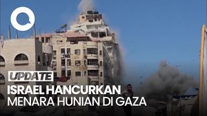 Video: Detik-detik Israel Hancurkan Menara Hunian di Gaza