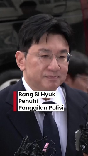 Video Momen Bang Si Hyuk Tiba di Kantor Polisi Seoul: Saya Akan Kooperatif