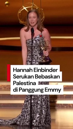 Video Aktris Hannah Einbinder saat Terima Piala Emmy: Bebaskan Palestina!