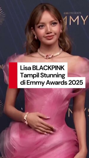 Video: Cantiknya Lisa BLACKPINK Tampil di Red Carpet Emmy Awards 2025