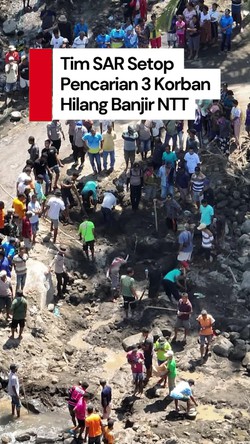 Video: Lewat Hari Ketujuh, Pencarian 3 Korban Korban Banjir NTT Disetop