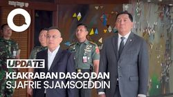 Video: Momen Dasco Sambut Menhan Sjafrie hingga Mengantar ke Komisi I DPR