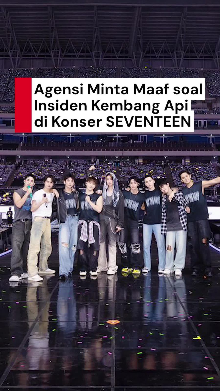 Video: Pernyataan Agensi Terkait Insiden Kembang Api di Konser SEVENTEEN