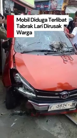 Video: Viral Mobil LCGC Diamuk Warga di Bogor, Disebut Terlibat Tabrak Lari