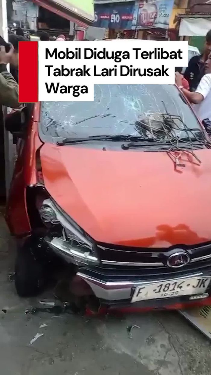 Video: Viral Mobil LCGC Diamuk Warga di Bogor, Disebut Terlibat Tabrak Lari