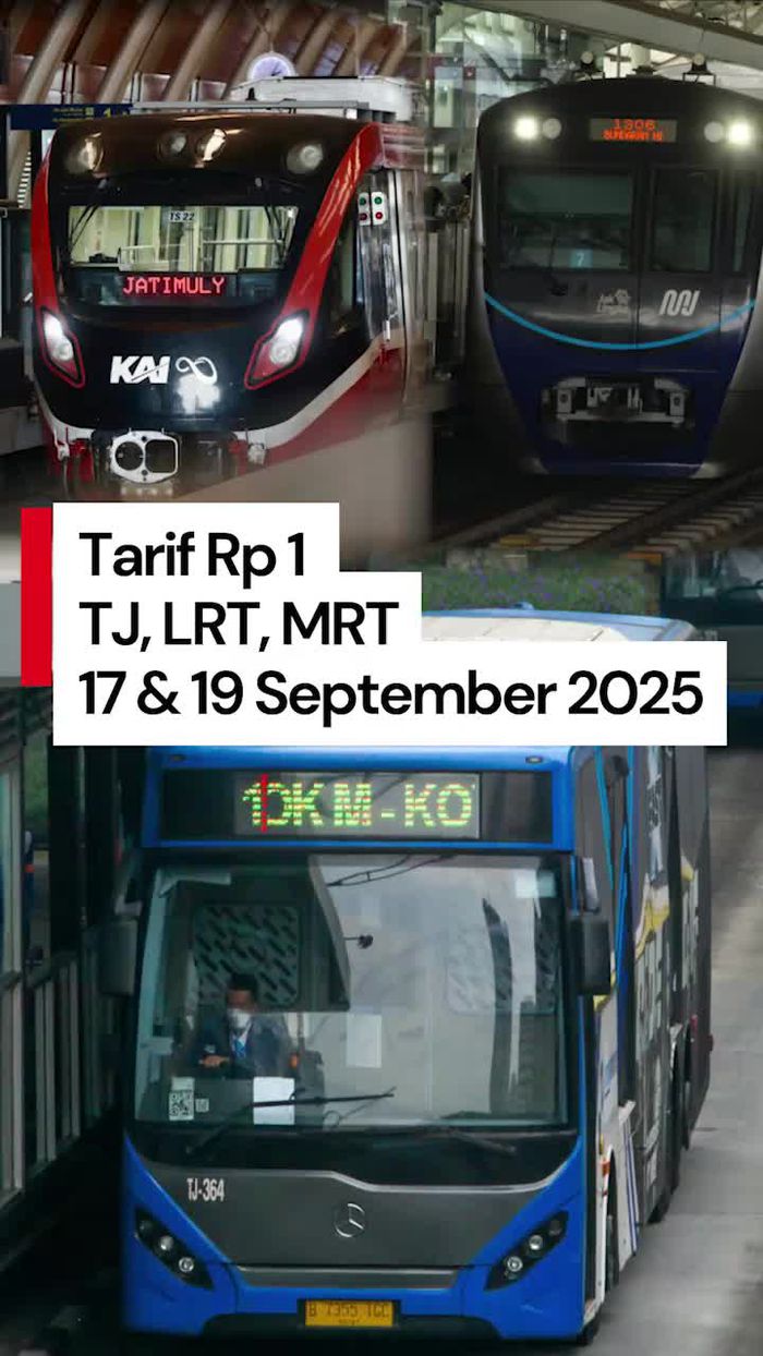 Video: Cuma 2 Hari! Naik TransJakarta, MRT, dan LRT Rp 1