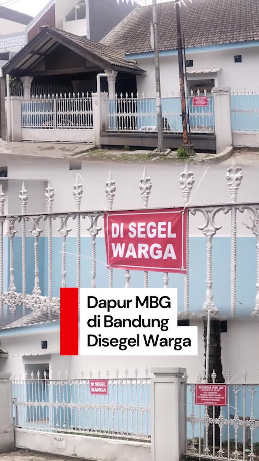 Video Dapur MBG di Turangga Bandung Disegel Warga