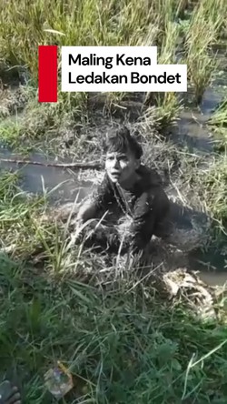 Video: Senjata Makan Tuan, Maling di Pasuruan Kena Ledakan Bondetnya Sendiri