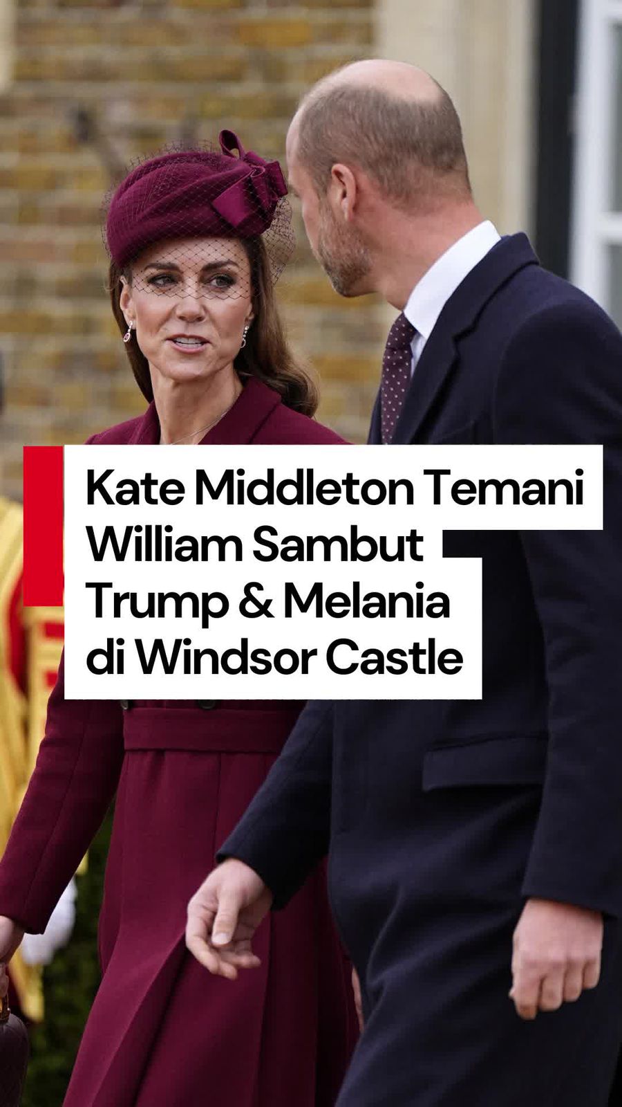 Video: Gaya Elegan Kate Middleton saat Sambut Trump dan Melania di Windsor
