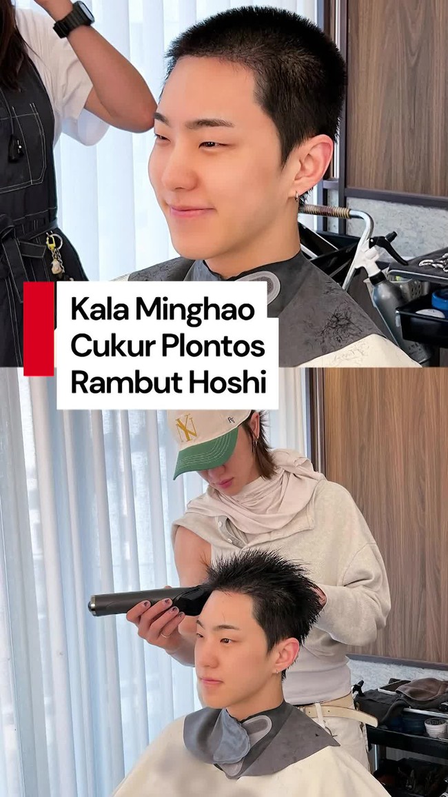 Video: Momen Hoshi Cukur Rambutnya Jelang Wajib Militer