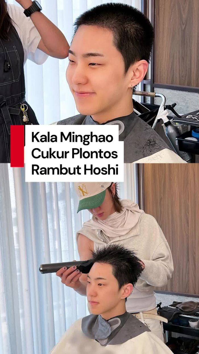 Video: Momen Hoshi Cukur Rambutnya Jelang Wajib Militer