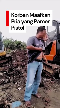 Video: Korban Maafkan Pria Ngaku Ring 1 Istana-Pamer Air Gun di Depok