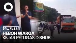 Video: Viral Warga Adang Truk Hingga Kejar Petugas Dishub di Parung Panjang