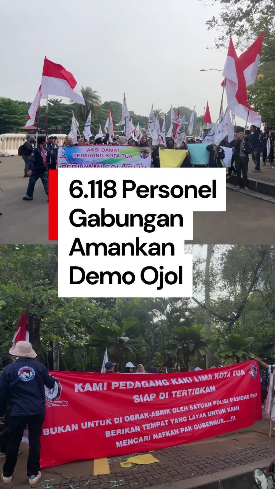Video: 6.118 Personel Gabungan Dikerahkan Kawal Demo Ojol Hari Ini
