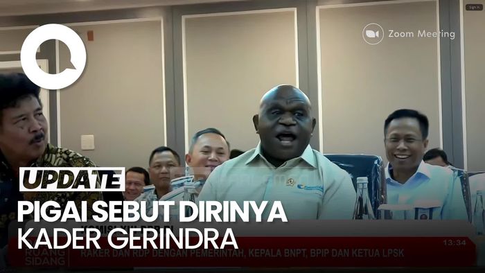 Video Kelakar Menteri Pigai di DPR: Saya Gerindra Tapi Tak Punya KTA