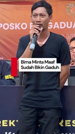 Video Dikabarkan Hilang Saat Demo, Bima: Mohon Maaf Atas Kegaduhan