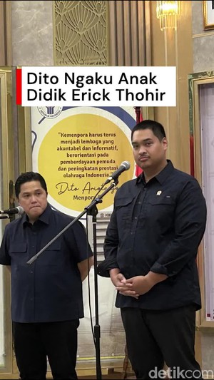 Video Dito: Saya Didikan Pak Erick, Gaya Mirip tapi Mungkin Dia Lebih Galak