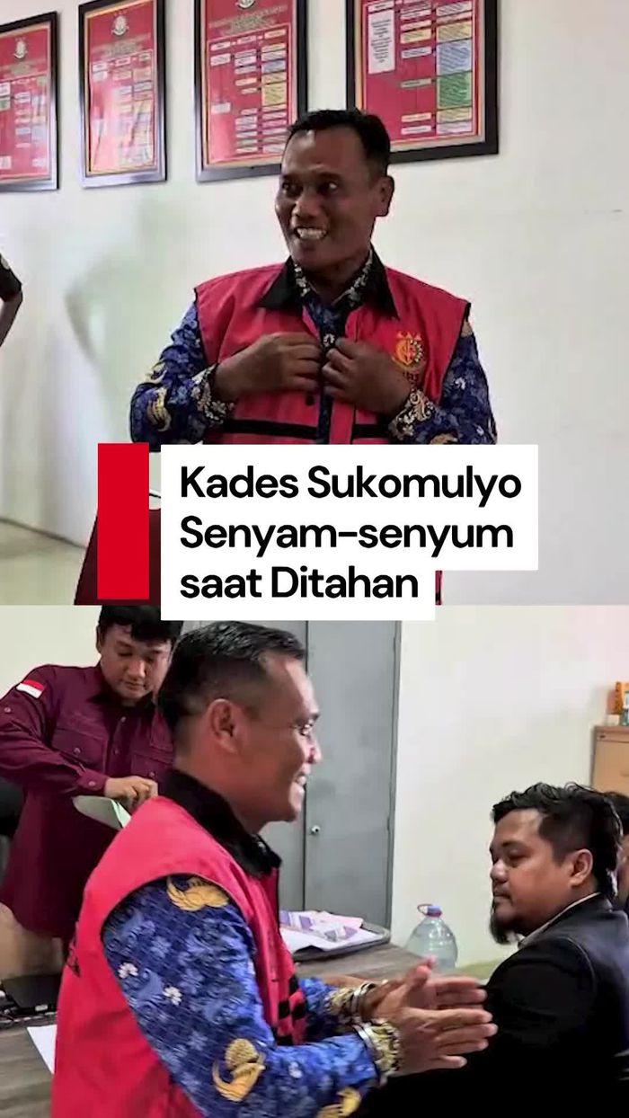 Video: Momen Kades Sukomulyo Senyam-senyum saat Ditahan gegara Korupsi