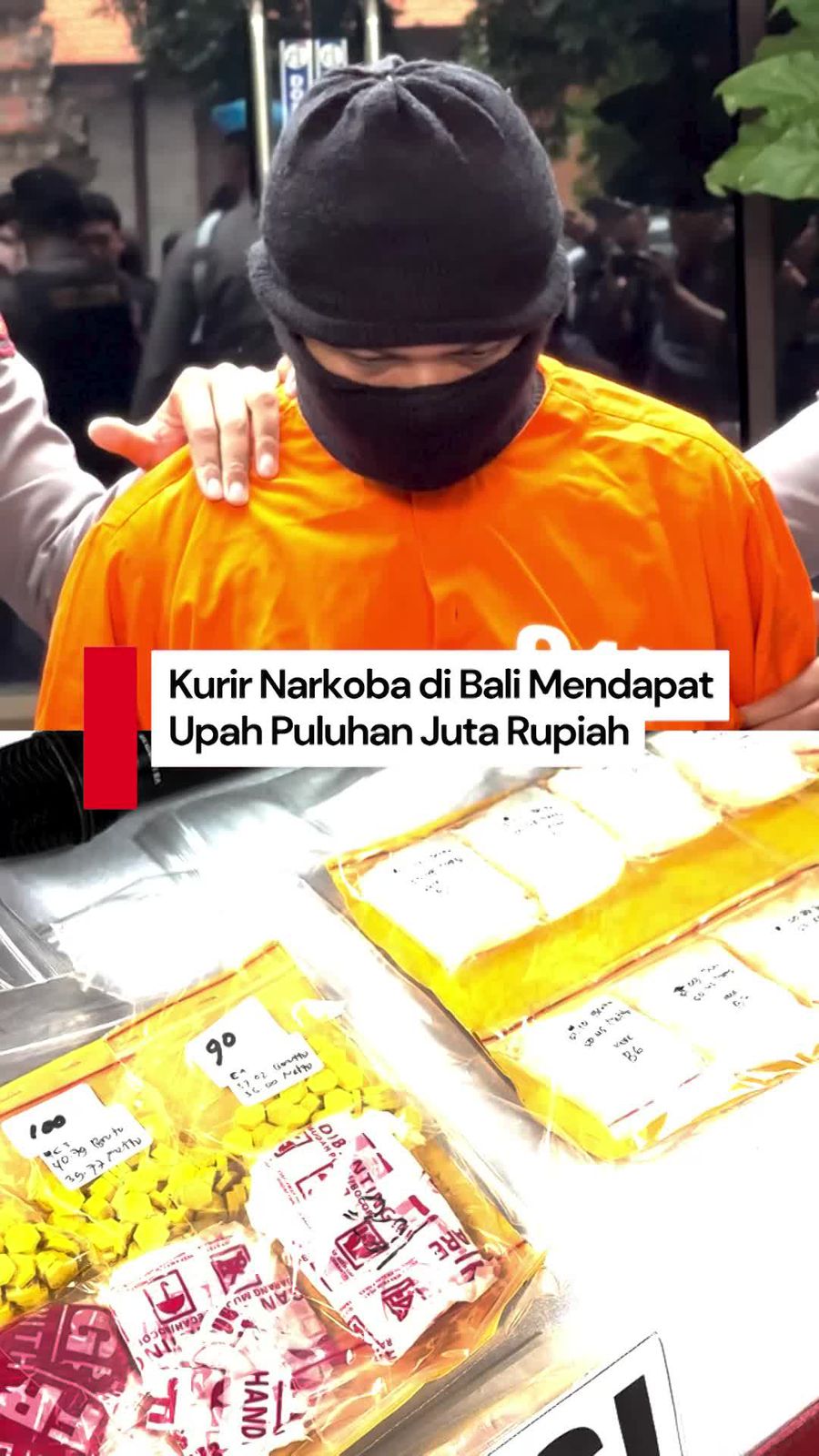 Video: Pengakuan Kurir 1,4 Kg Sabu di Bali Dapat Upah Rp 35 Juta