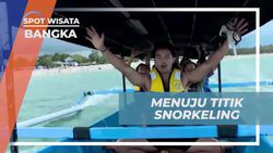 Menuju Spot Snorkeling yang Menantang Ombak di Bangka  