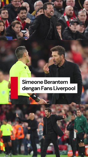 Video Berantem dengan Fans Liverpool-Dikartu Merah, Simeone Ngaku Dihina